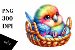 Colorful Baby Macaw Clipart Product Image 1