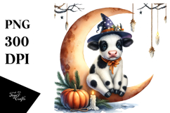 Cow Dressed for Halloween PNG Product Image 1
