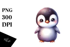 Cute Baby Penguin PNG Product Image 1