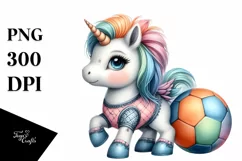 Pastel Baby Unicorn | Sublimation | Clipart Product Image 1