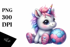 Pastel Baby Unicorn | Sublimation | Clipart Product Image 1