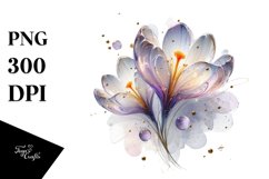 Shiny Crocus Clipart Product Image 1