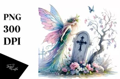 Fairy Grave Drawing | Clipart Product Image 3
