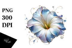 Glossy Morning Glory Abstract PNG Product Image 1