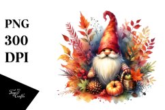 Vibrant Autumn Gnome PNG Product Image 1