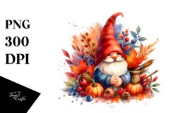 Vibrant Autumn Gnome PNG Product Image 3