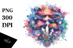 Magical Celestial Mushroom Tarot, Transparent PNG Product Image 1