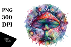 Magical Celestial Mushroom Tarot, Transparent PNG Product Image 1