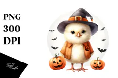 Cute Baby Chicken for Halloween PNG Product Image 1