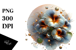 Abstract Material Nasturtium PNG Product Image 1