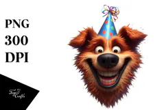 Cute Dog with Mischievous Grin PNG Product Image 1