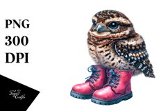 Vibrant Baby Nightjar Boots Clipart Product Image 3