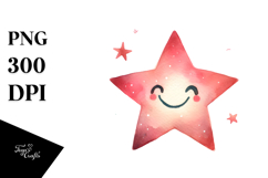 Simple Smiling Star, Transparent PNG Product Image 1
