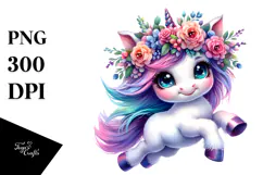 Jumping Unicorn PNG Product Image 1