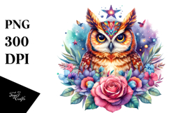 Vibrant Beachwear Owl Clipart Product Image 1
