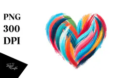 Heart with Stylish Wings, Unique PNG Product Image 1