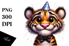 Goofy Tiger Party Hat PNG Product Image 1