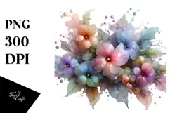 Abstract Hibiscus Made of , Transparent PNG Product Image 1
