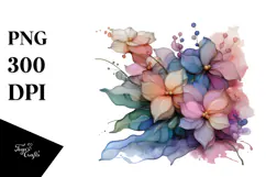 Abstract Hibiscus Made of , Transparent PNG Product Image 1