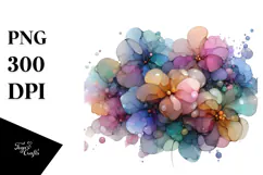 Abstract Hibiscus Made of , Transparent PNG Product Image 1