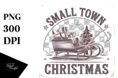 Small Town Christmas Bow PNG Product Image 5