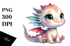 Baby Dragon Smiling | Sublimation | Clipart Product Image 1