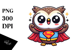 Trendy Cartoon Owl, Trending Art Product Image 1