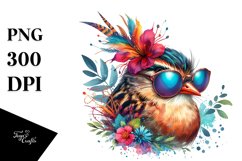 Vibrant Tinamou Sunglasses Clipart Product Image 3