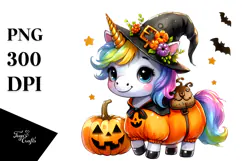 Cute Baby Unicorn PNG Product Image 1