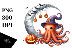 Octopus in Halloween Style PNG Product Image 1