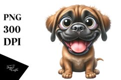 Watercolor Mastiff | Sublimation | Clipart Product Image 1