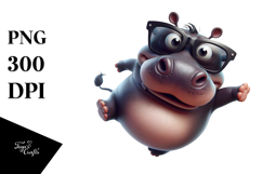 Dramatic Hippo Bandana PNG Product Image 1