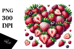 Strawberry Heart PNG Product Image 1