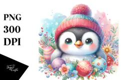 Pastel Baby Penguin PNG Product Image 1