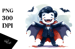 Funny Halloween Vampire, Simple PNG Product Image 1