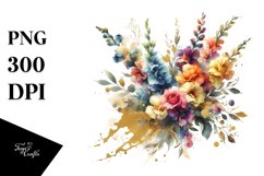 Abstract Bouquet with Snapdragon Splash | Sublimation Product Image 3