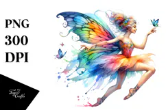 Vibrant Drawing Funny Fairy PNG Product Image 1