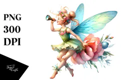 Vibrant Drawing Funny Fairy PNG Product Image 1