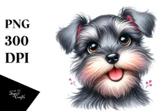 Baby Miniature Schnauzer PNG Product Image 1