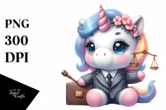 Pastel Baby Unicorn Style | Sublimation Clipart Product Image 1