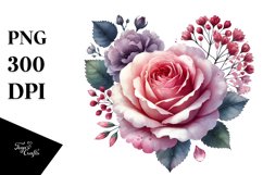 Rose Heart PNG Product Image 1