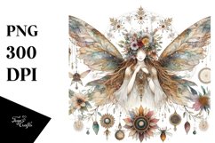 Detailed Boho Fairy | Sublimation | Clipart Product Image 1