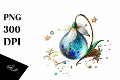 Watercolor Luxury Flower Splash Clipart Product Image 3