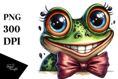 Proud Frog with Big Eyes, Transparent PNG Product Image 1