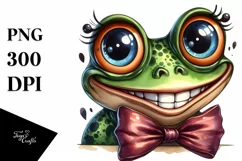 Proud Frog with Big Eyes, Transparent PNG Product Image 3