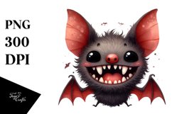 Funny Halloween Bat Smile Sublimation Clipart Product Image 1