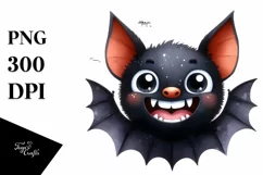 Funny Bat Smile Halloween Clipart | Sublimation Product Image 3