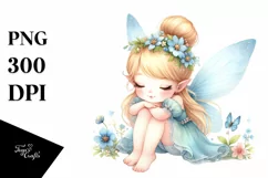 Cute Fairy Watercolor PNG Product Image 3