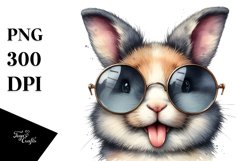Funny Cute Bunny Portrait | Sublimation Clipart Product Image 3