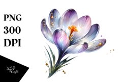 Lively Crocus Clipart Set Product Image 3